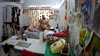 Camara De Seguridad En Cuarto De Maestra De Universidad free video