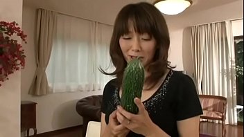 Japanese M. Masturbating With A Big Cucumber free video